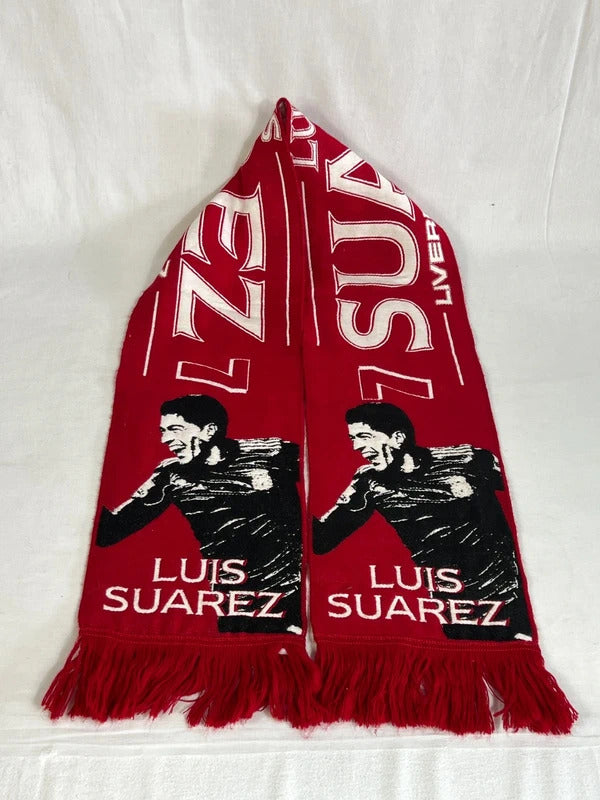 Luis Suarez Vintage Liverpool Football Scarf