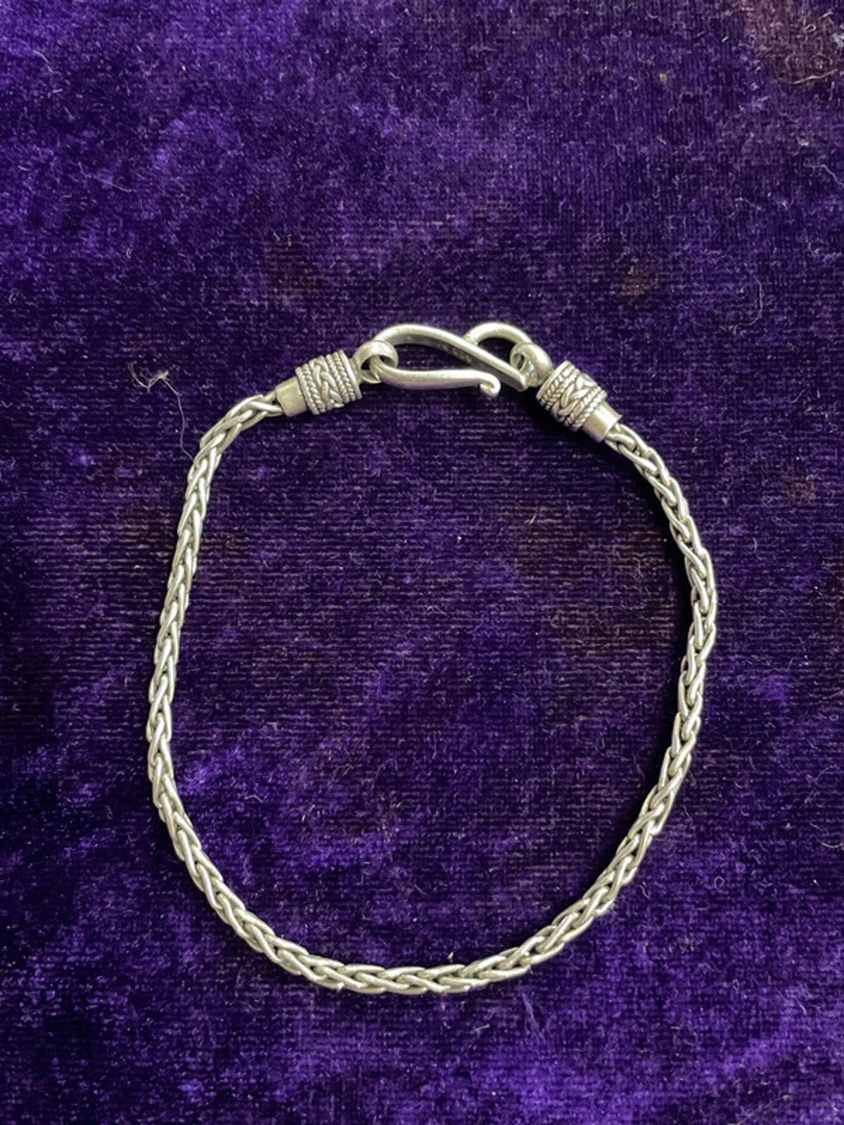 Silver Rope Link Bracelet | S-Clasp | 7.9g