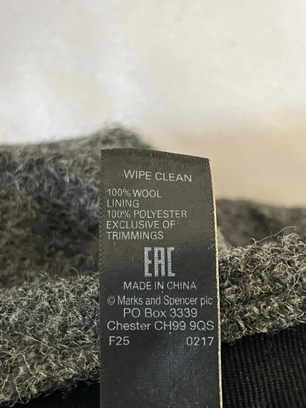 M&S | Grey Baker Boy Hat | 7 1/2