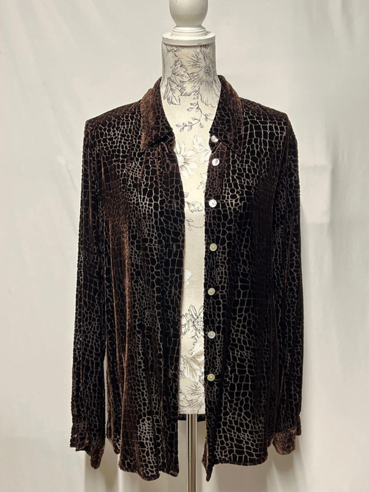 Vintage George | 12 | Chocolate Brown Blouse