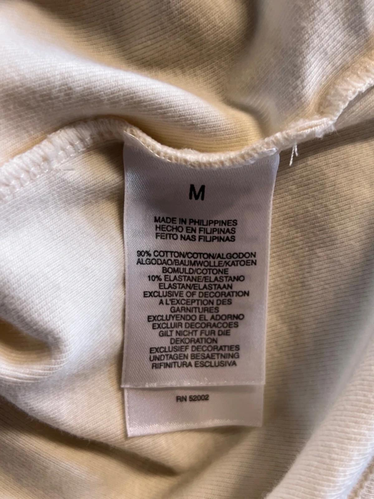 Liz Clairborne | M | Cream cotton cami with embroidery