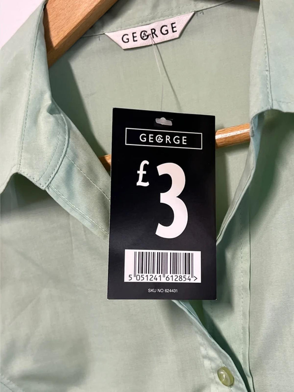 Vintage George | 14 | Mint green shirt