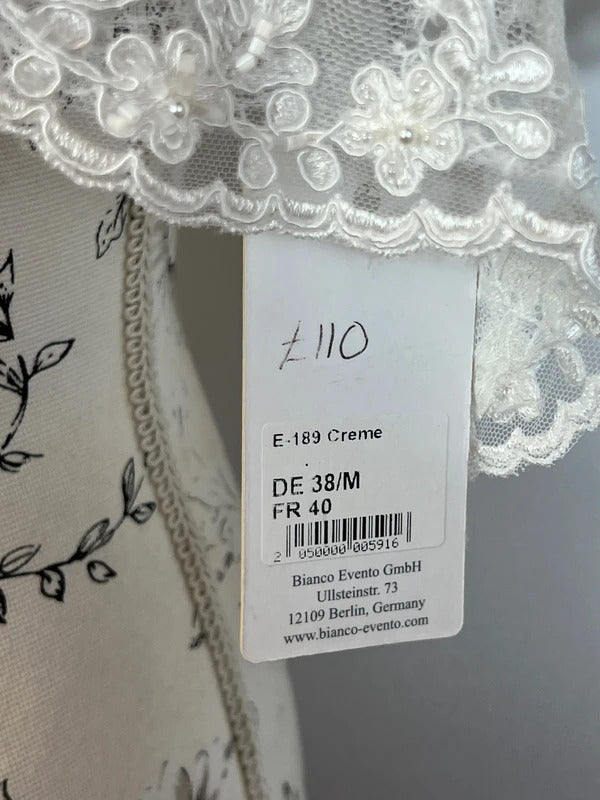 Bianco Evento | Size 38/M | Cream lace bolero