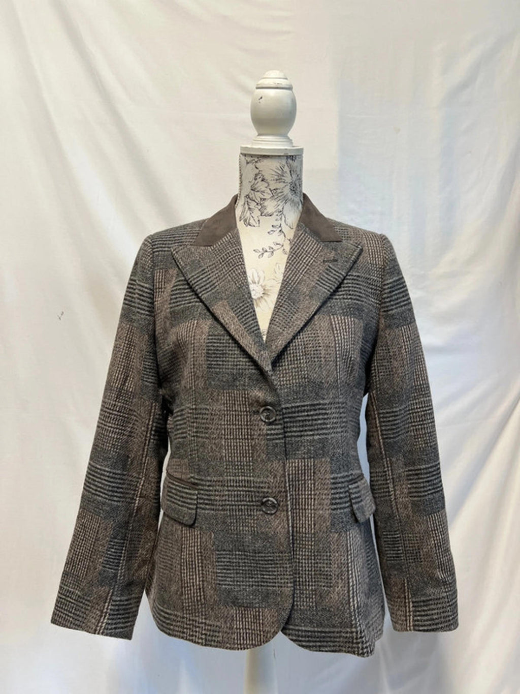 100% Pure New Wool Grey Blazer | Size 16 | Fully Lined