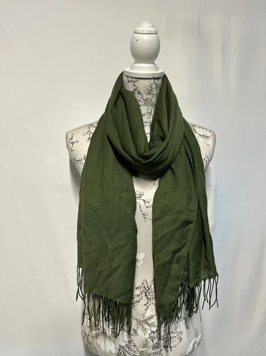 Bijoux | Khaki Green Scarf | Warm