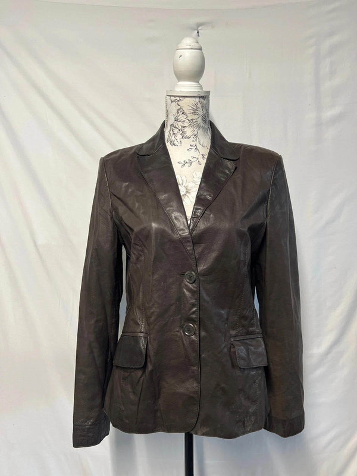 Hugo Boss| Brown Leather Jacket | Size 14