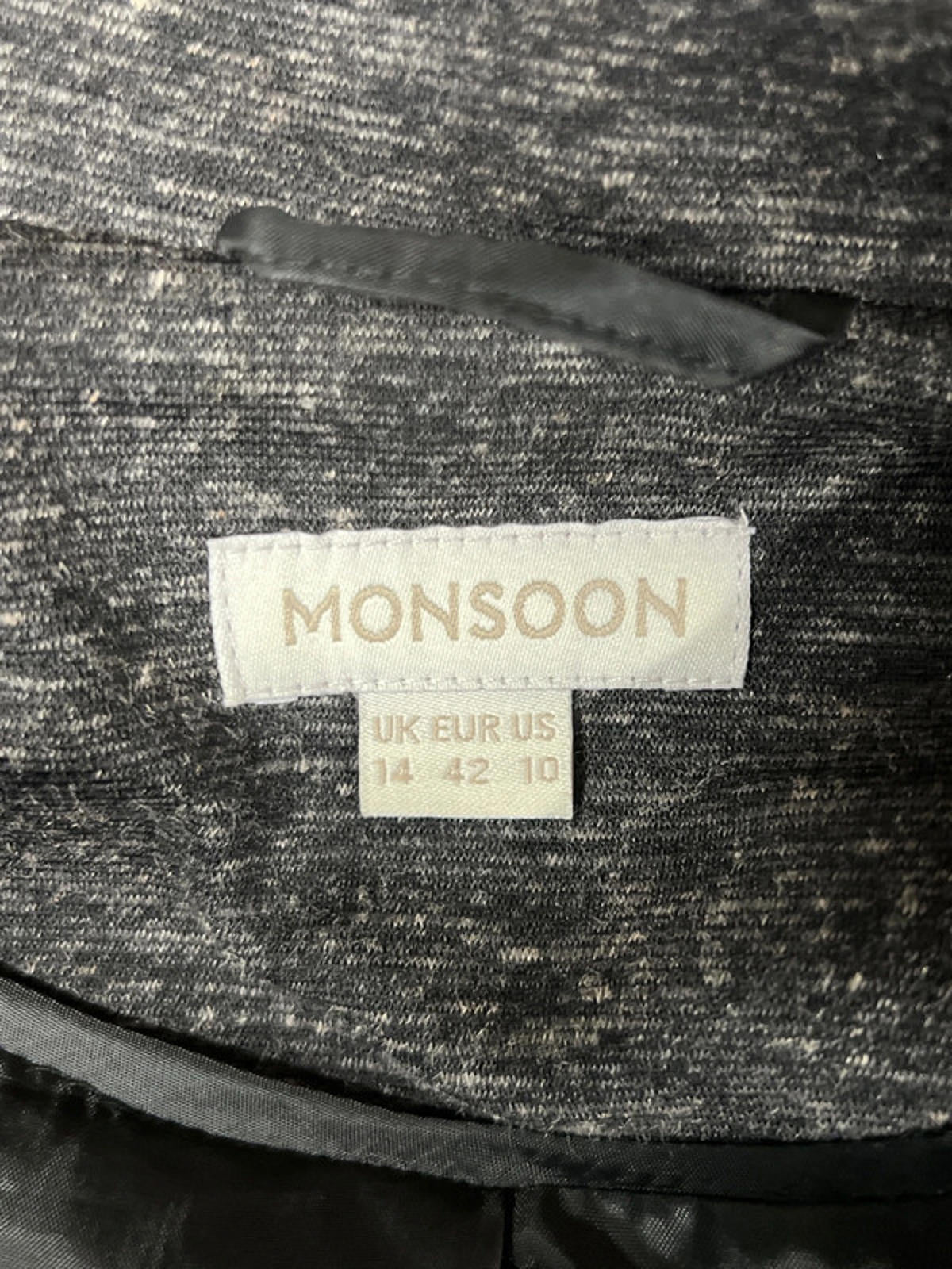 Vintage Monsoon | 14 | Grey Blazer | Like New