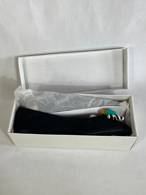 Nǐo Nio | Size 7 (41) | Stylish black velvet ballets with colourful bows