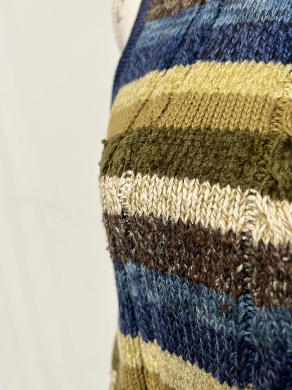 Lizwear | S | Cotton Striped Blue/Beige Bolero