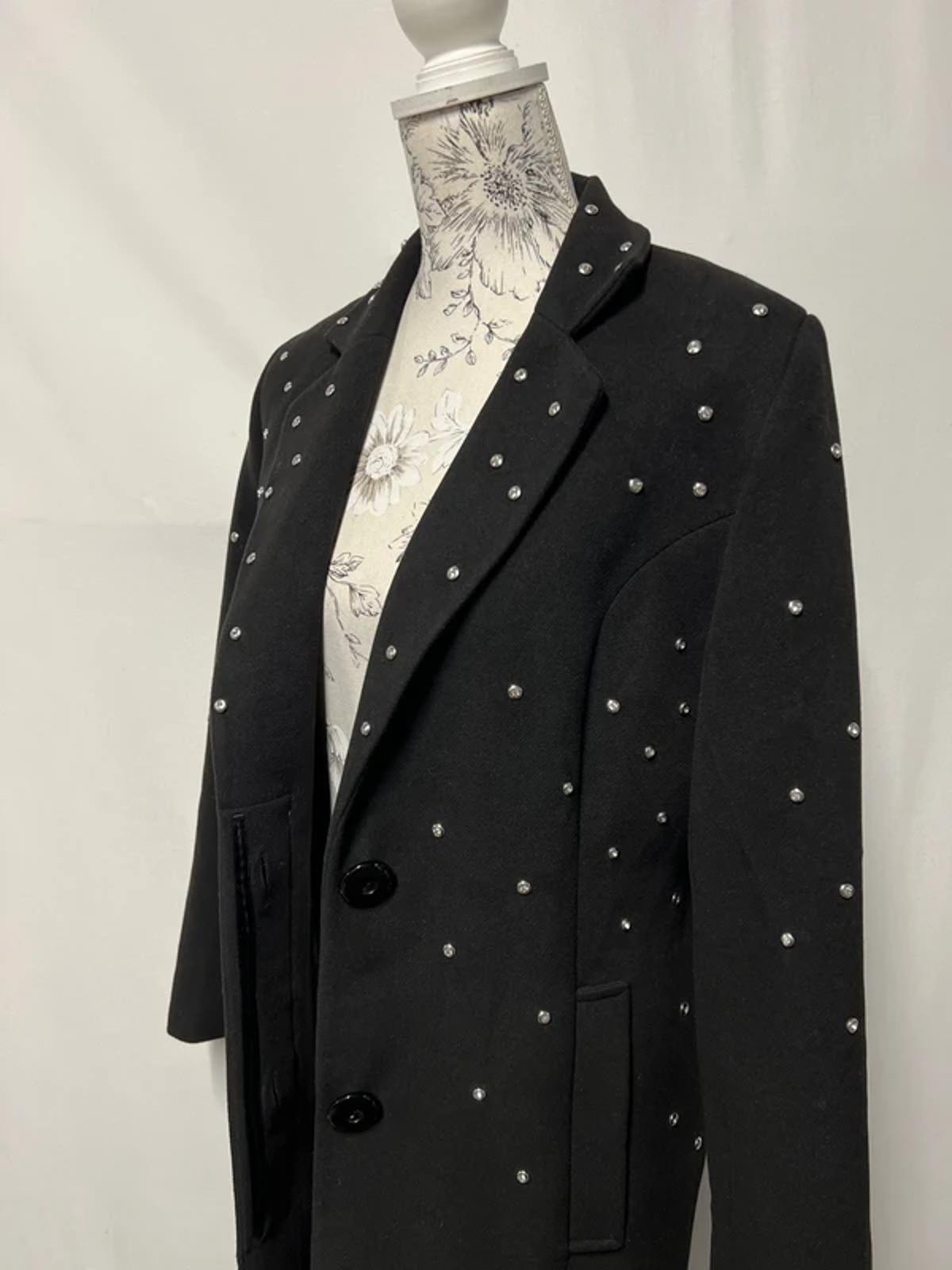 Ella Boo | 12 | Alt Long black studded Trenchcoat
