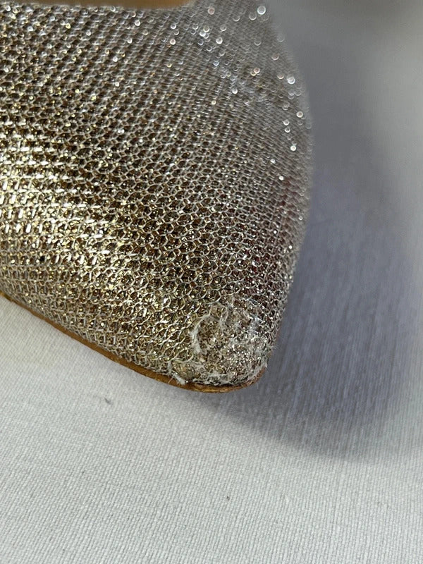 Roland Cartier | UK Size 6.5 | Y2K Metallic Sparkly Heels