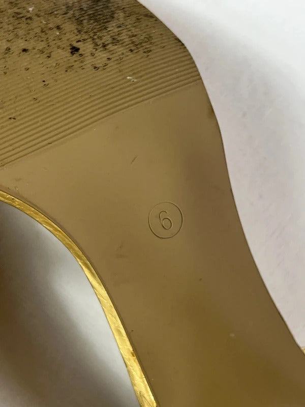 No Doubt | Size 6 | Y2K Gold Toned Strappy Heels