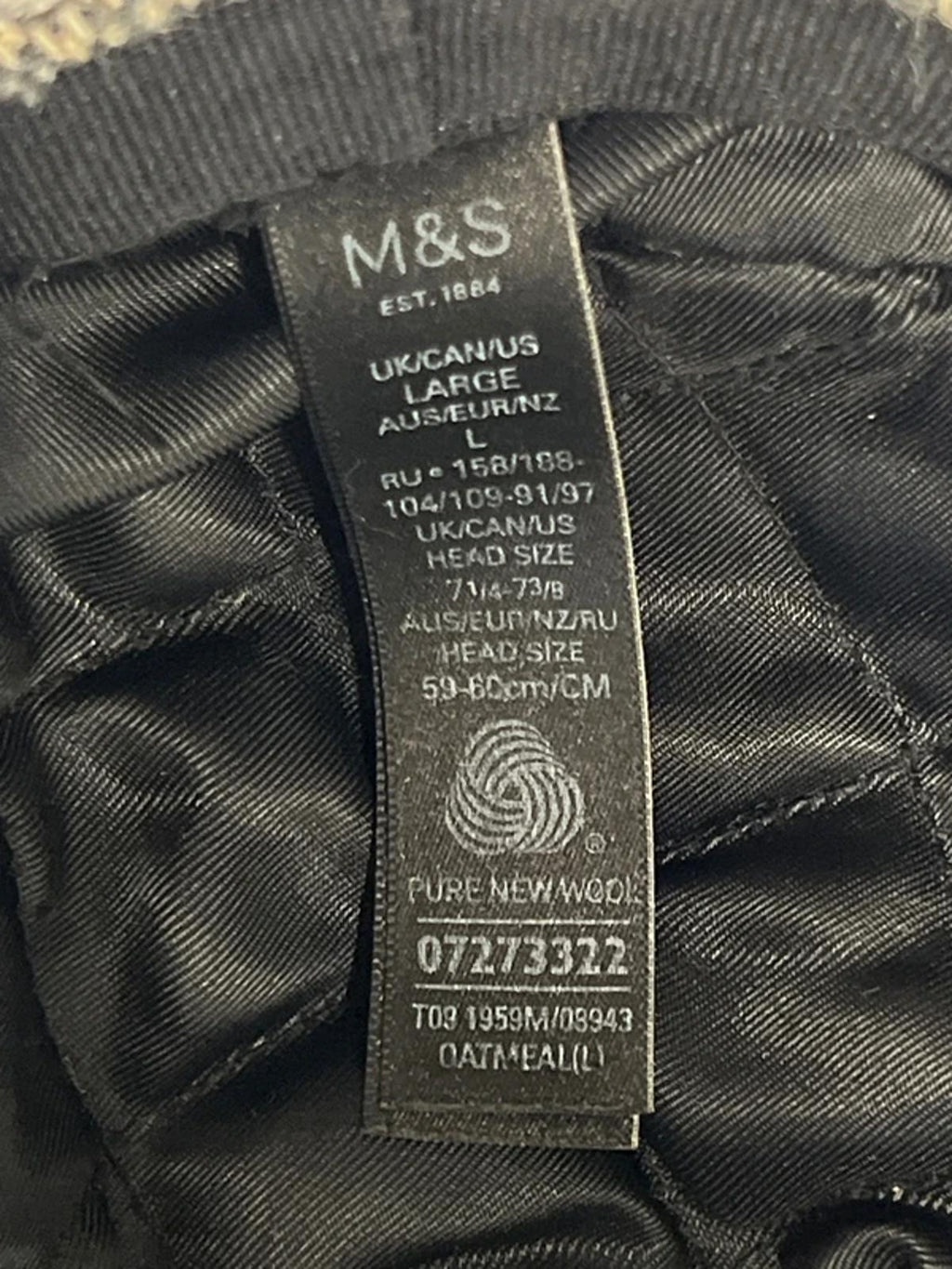 M&S | Baker Boy Hat | 7-1/4 |
