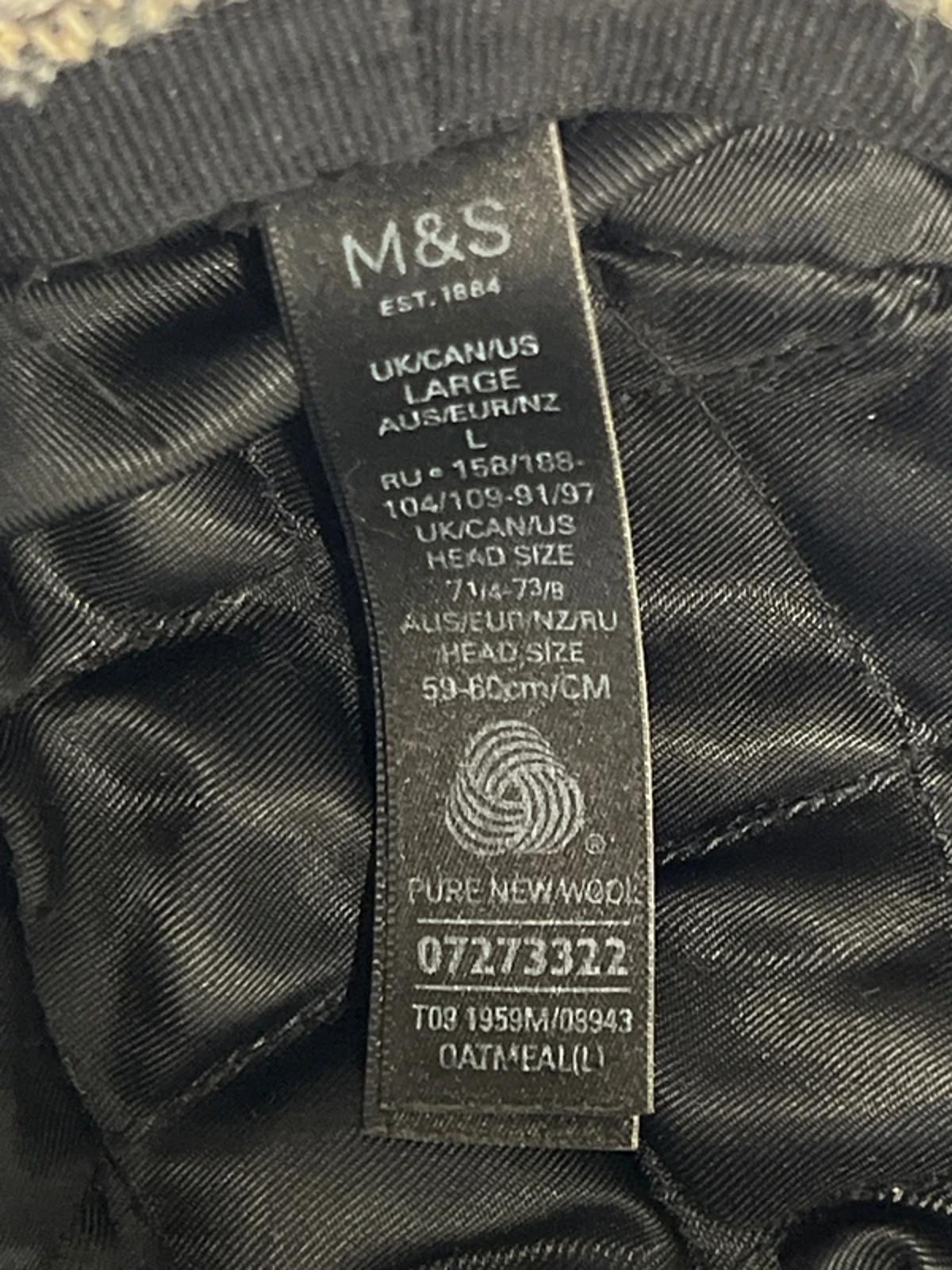 M&S | Baker Boy Hat | 7-1/4 |