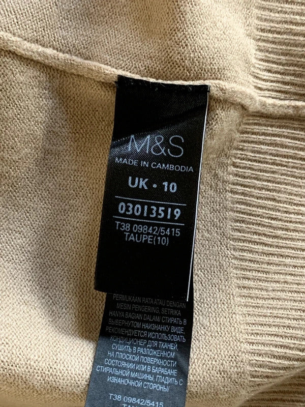 M&S | Size 10 | Beige long sleeve bolero