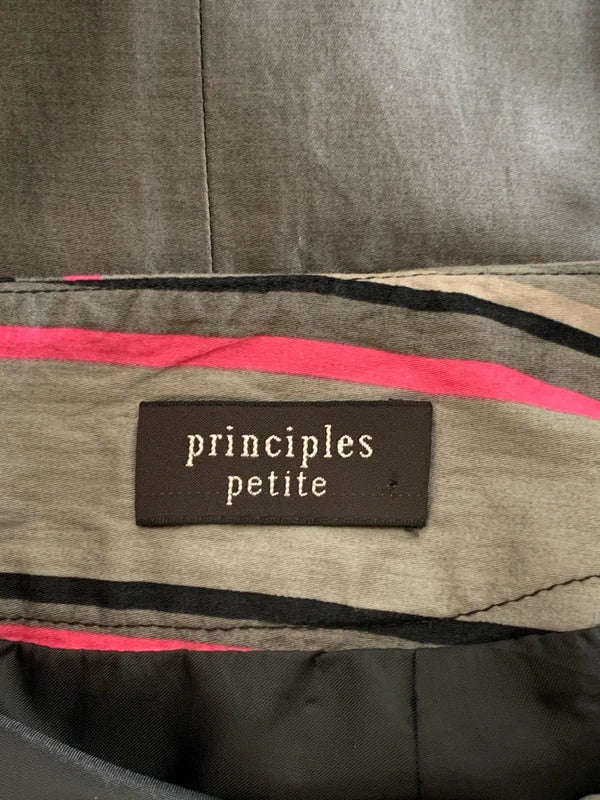 Principles petite | Size 14 | Cotton Rich Black, pink and grey striped miniskirt
