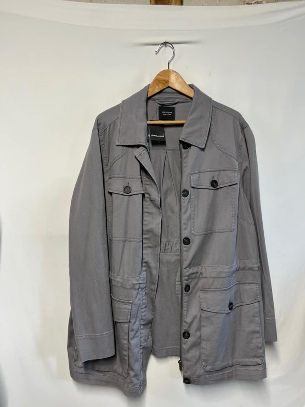 JD Williams | 24 | Washed Grey Stretch Utility Jacket | New With Tags