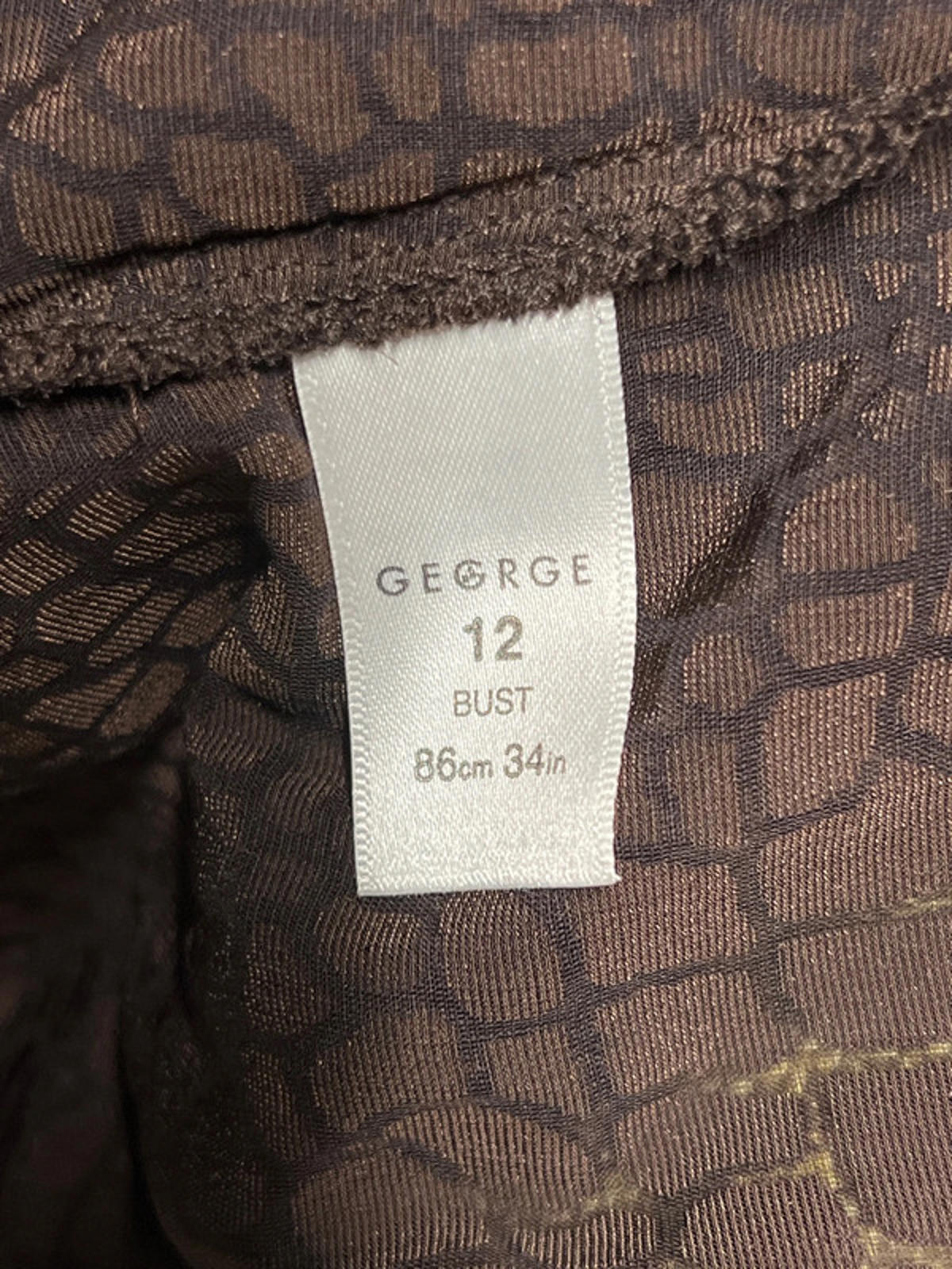 Vintage George | 12 | Chocolate Brown Blouse