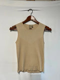Episode | M | Beige 100% Cotton ribbed vest top