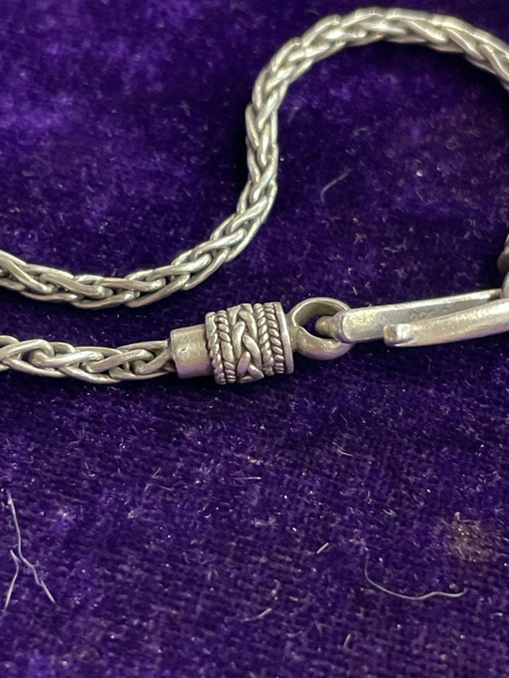 Silver Rope Link Bracelet | S-Clasp | 7.9g