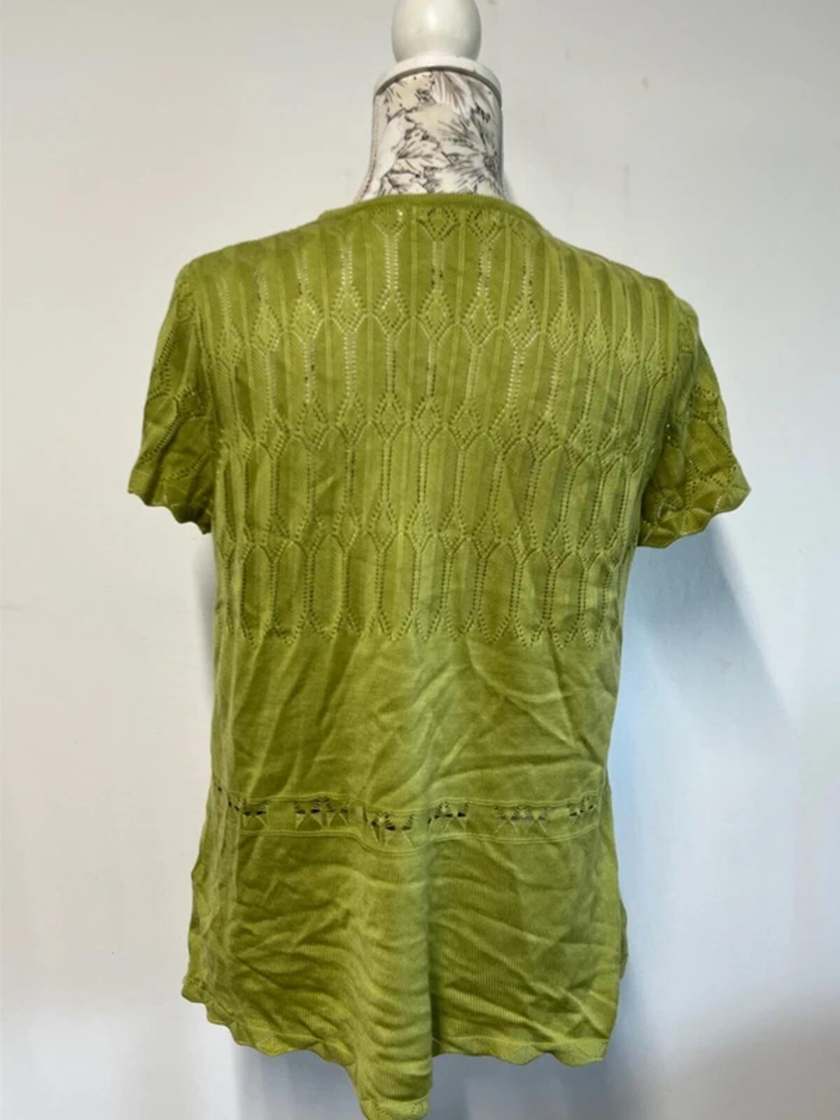 M&Co | M | Pistachio green bolero | Acrylic