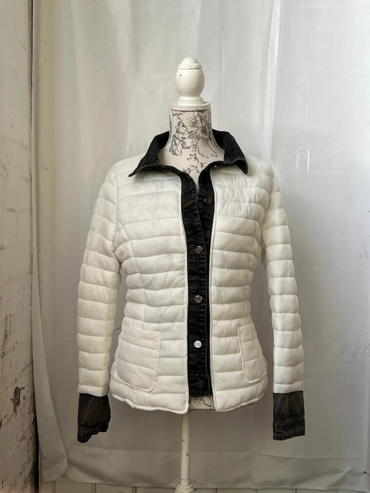 Melya Melody | M | Quilted/Denim Jacket |