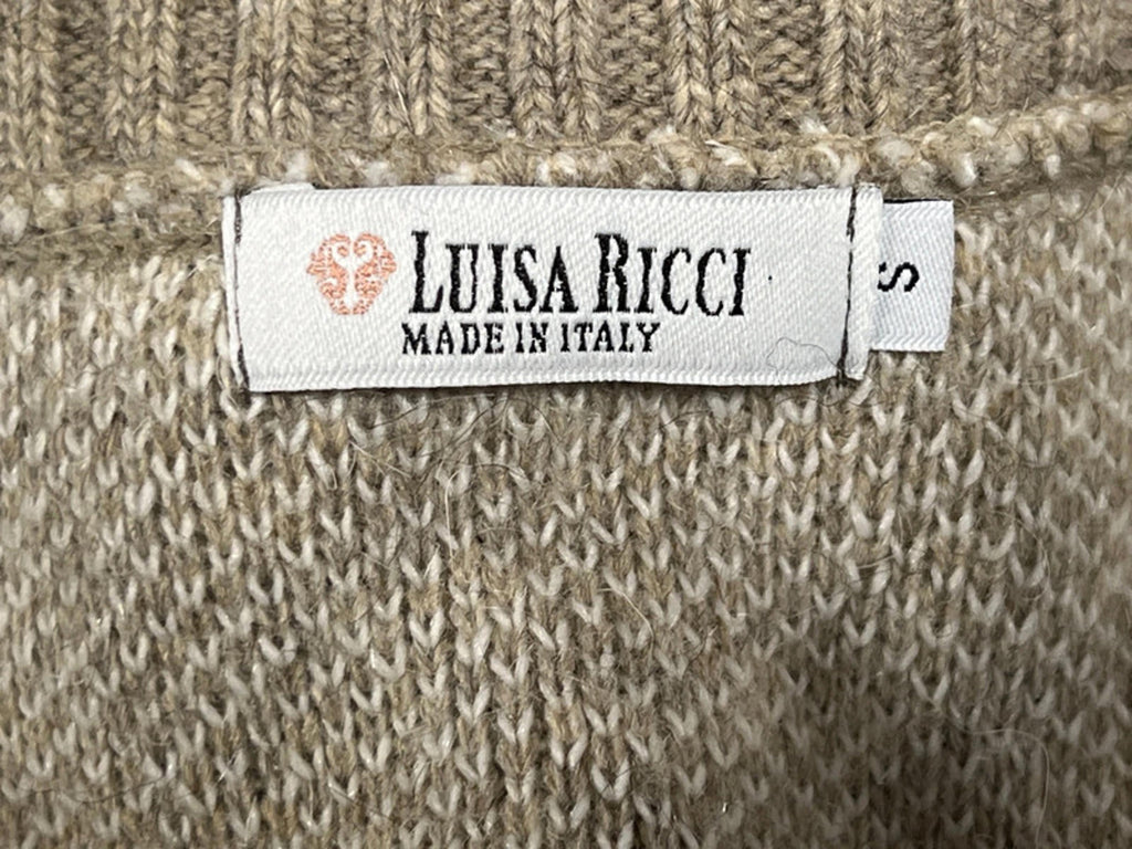Luisa Ricci | Sleeveless Jumper | S | Beige |  Made In Italy