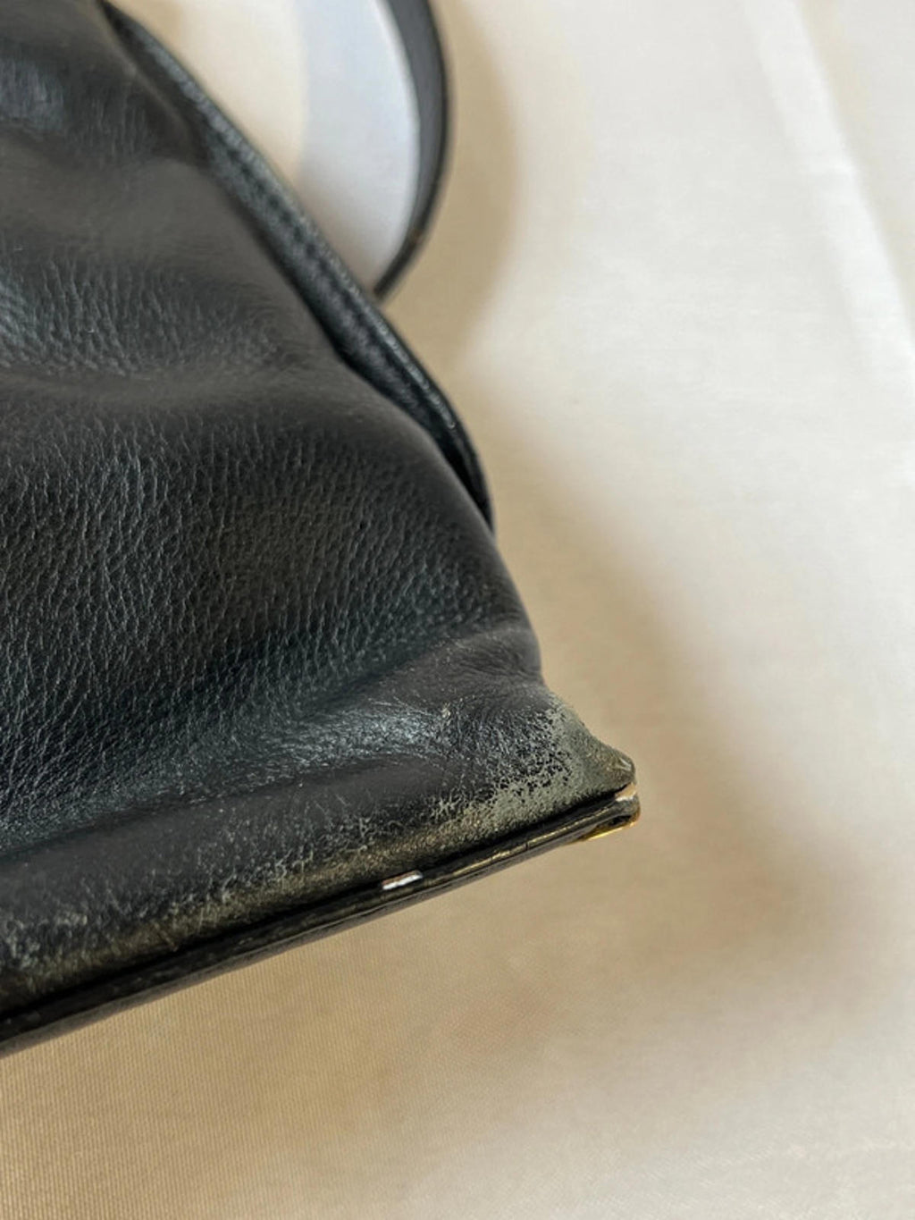 Vintage Biba | Black Leather Handbag/Shoulderbag | 100% Leather