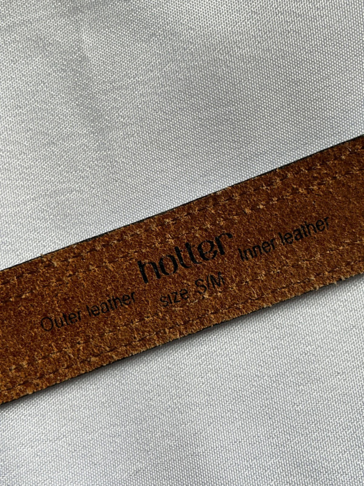 Vintage Hotter Leather Belt | 37”5’