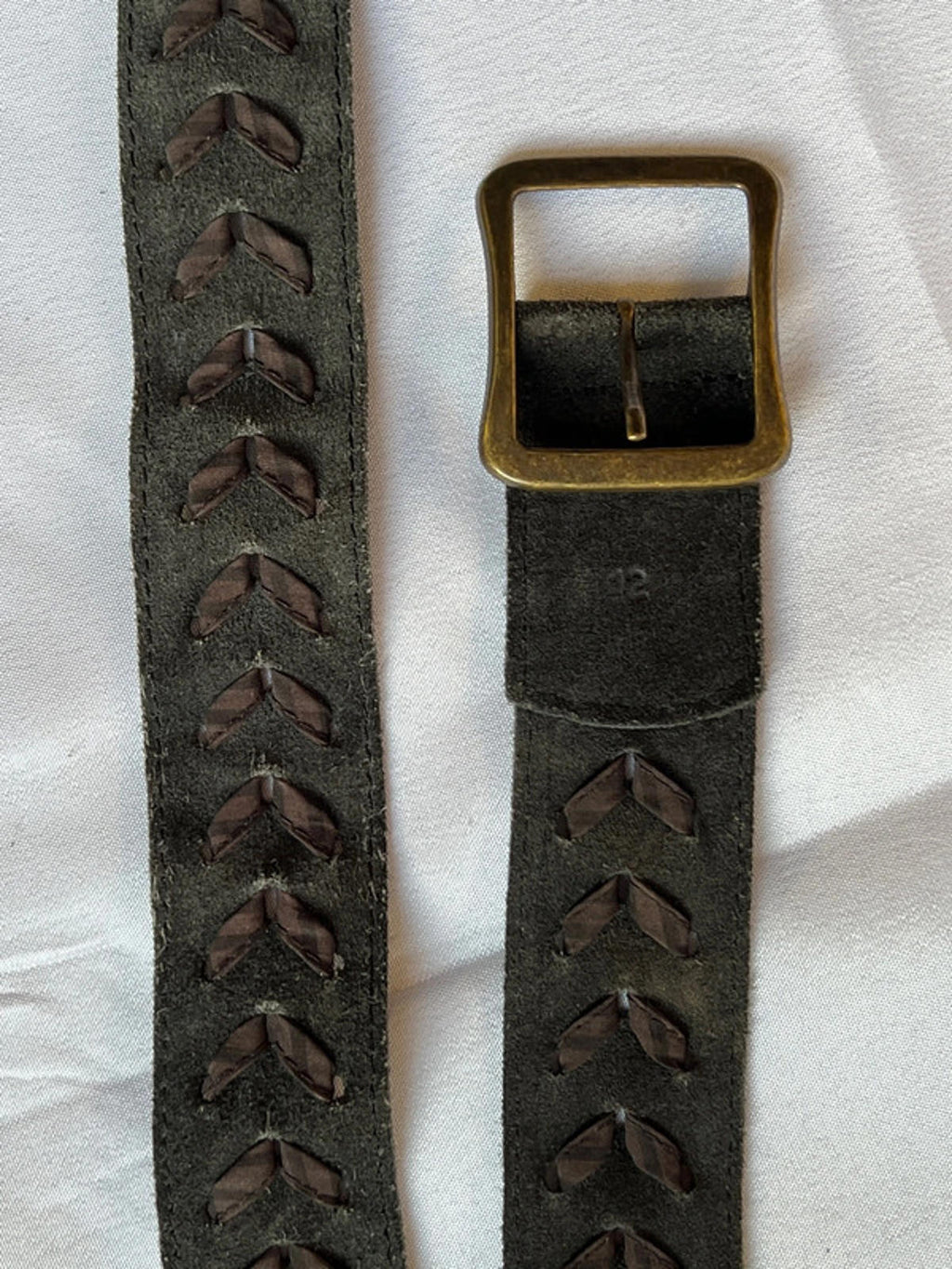 Vintage Brown Belt | Suede | 36” | Great condition