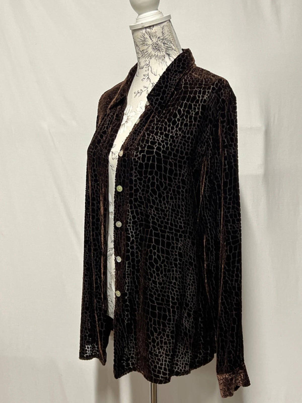 Vintage George | 12 | Chocolate Brown Blouse