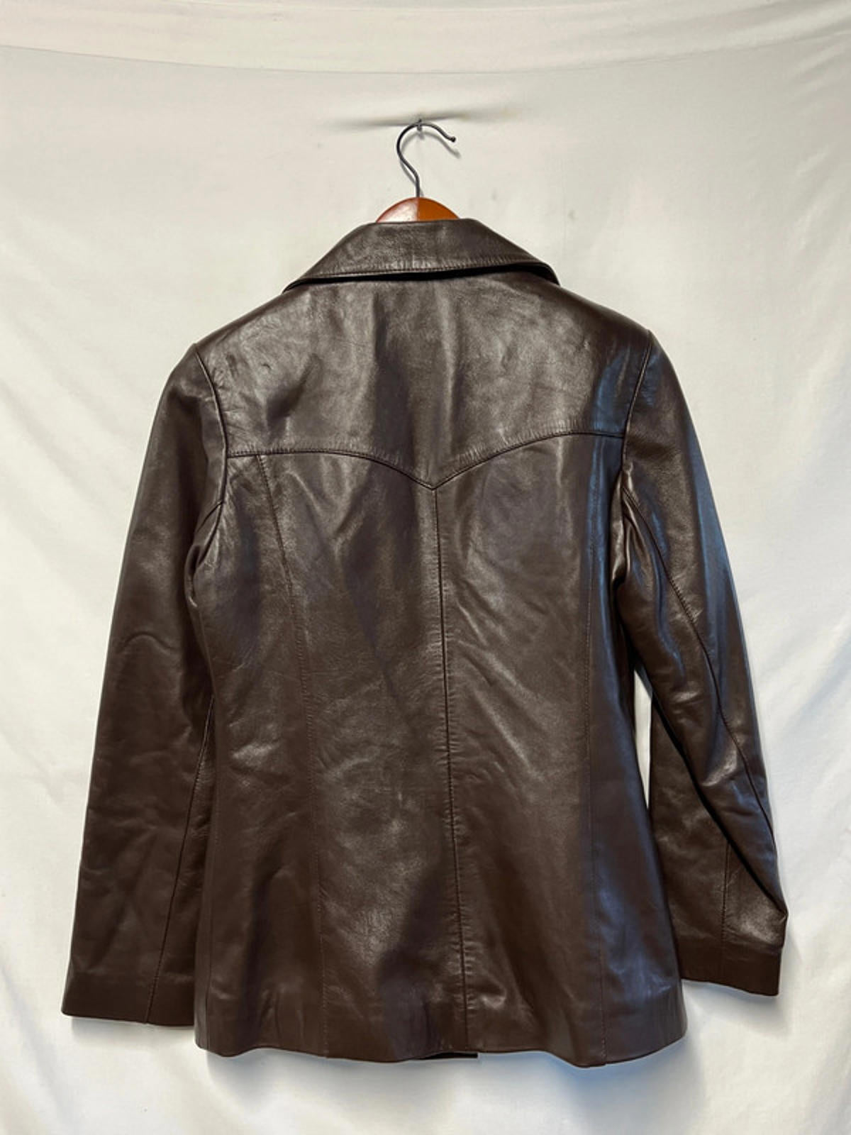 Chantel | S | Chocolate Brown Leather Jacket