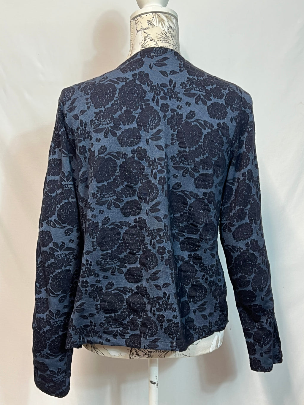 Laura Ashley | Size 14 | Black and Blue Floral Blazer