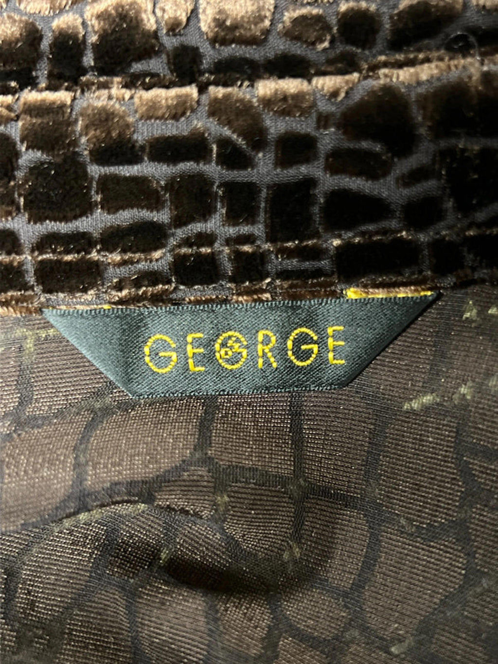 Vintage George | 12 | Chocolate Brown Blouse