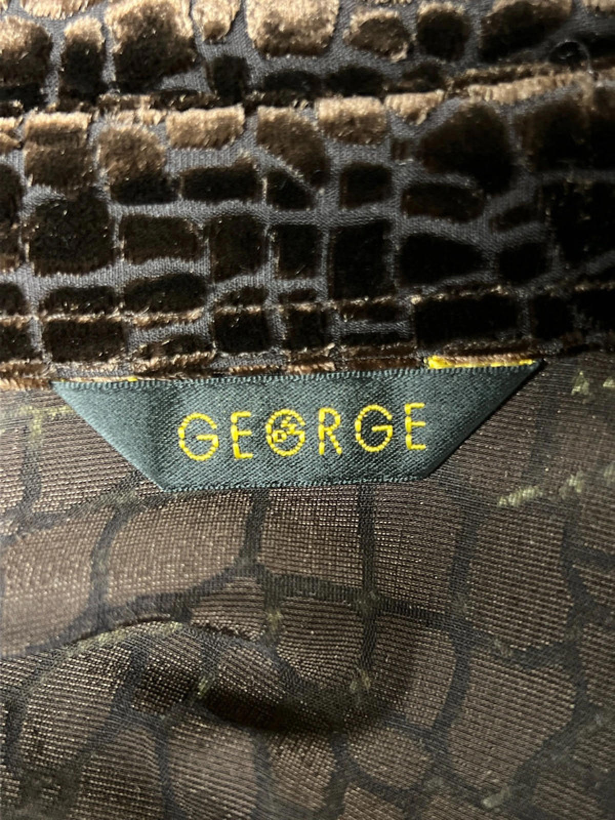 Vintage George | 12 | Chocolate Brown Blouse