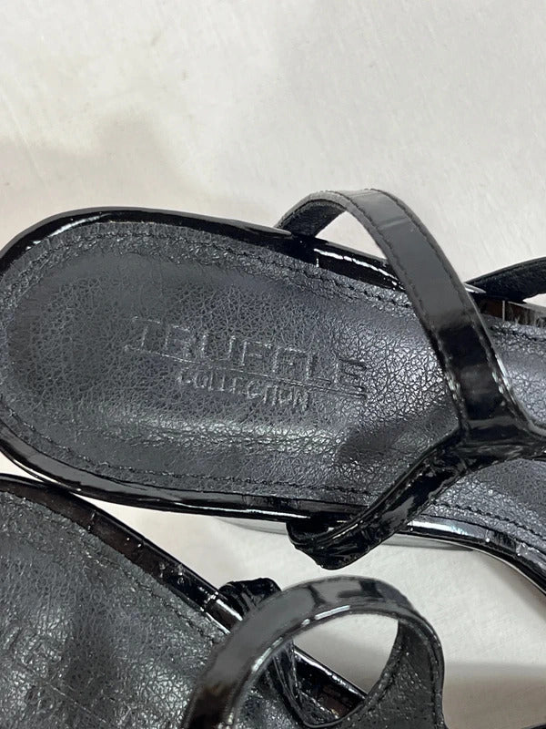 Vintage heels | Size 3 | Black patent sandal heels