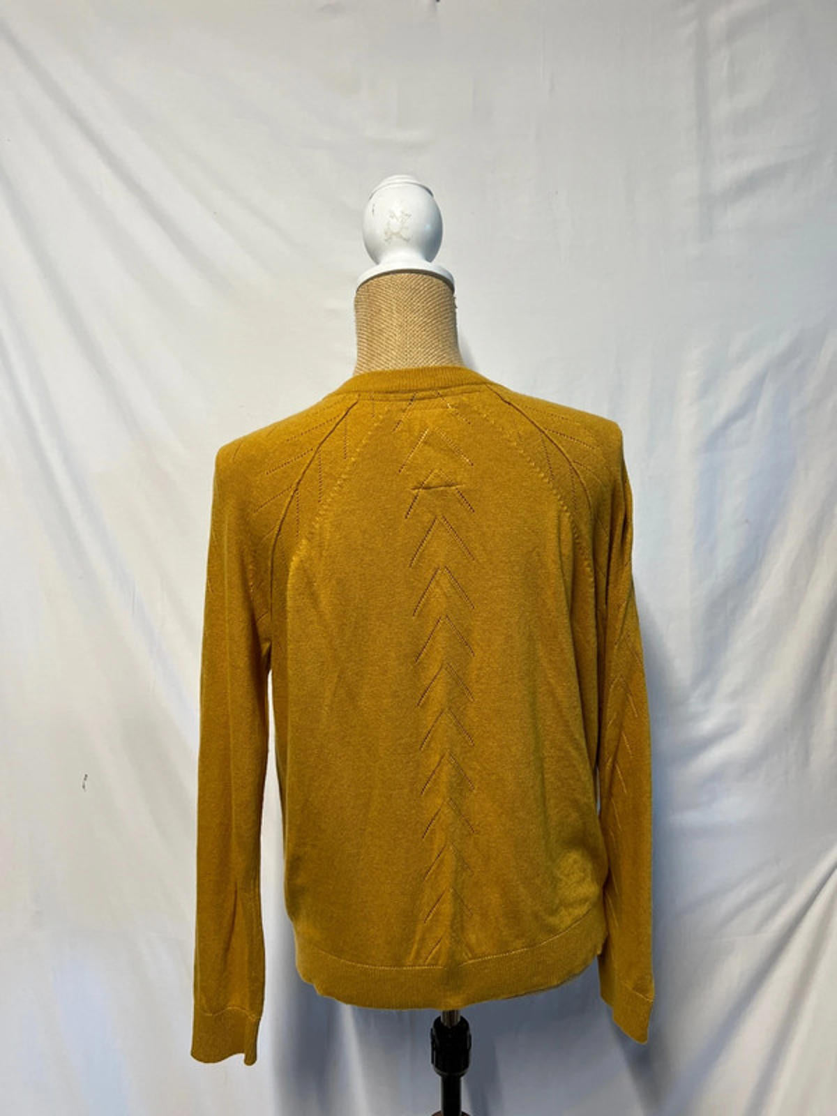 Mantaray | Mustard Cardigan | Size 14 | Wool/Viscose blend
