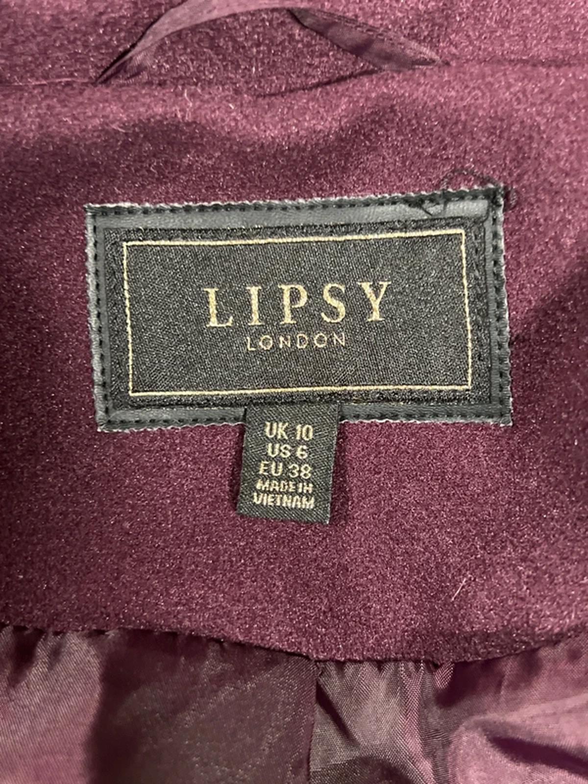 Lipsy London | 10 | Maroon/Burgundy Trenchcoat