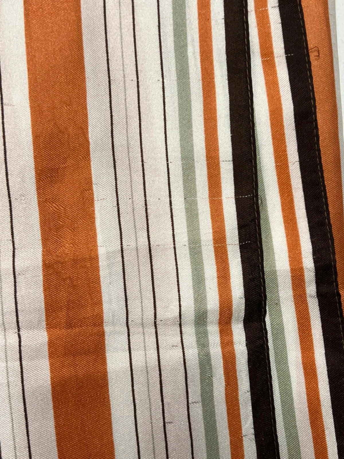 Polyester Orange Stripe Scarf