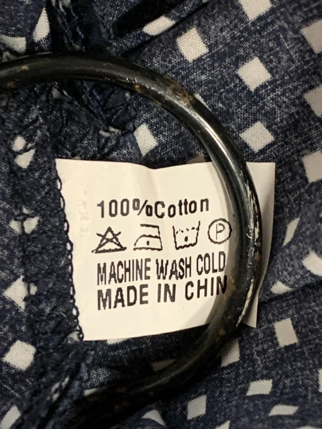 Lindy Bop | Size 16 | Ladies Navy Square/Polka dot dress | 100% Cotton