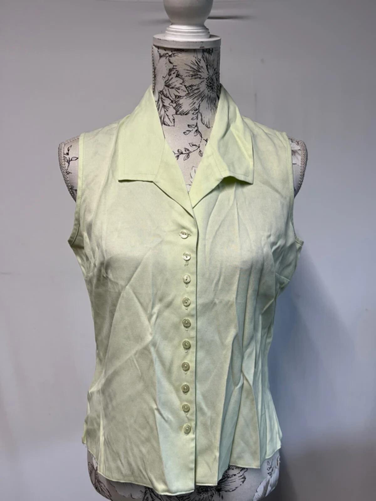 Richards | 14 | Lime/Limoncello Vest Top | Viscose/Polyester