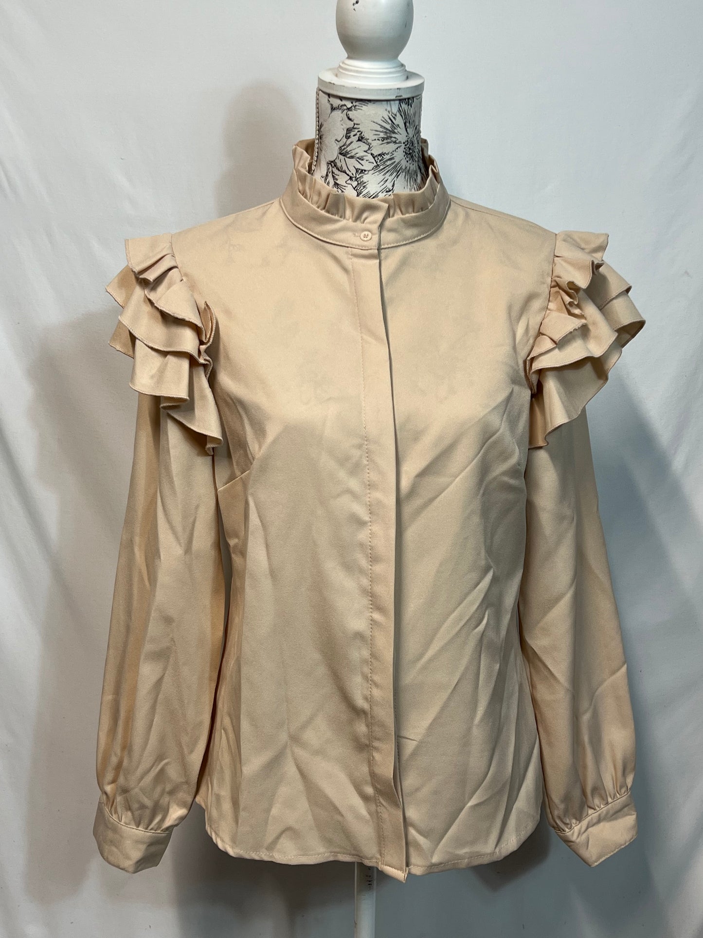 RAGE | Size 14 Beige Cream Blouse
