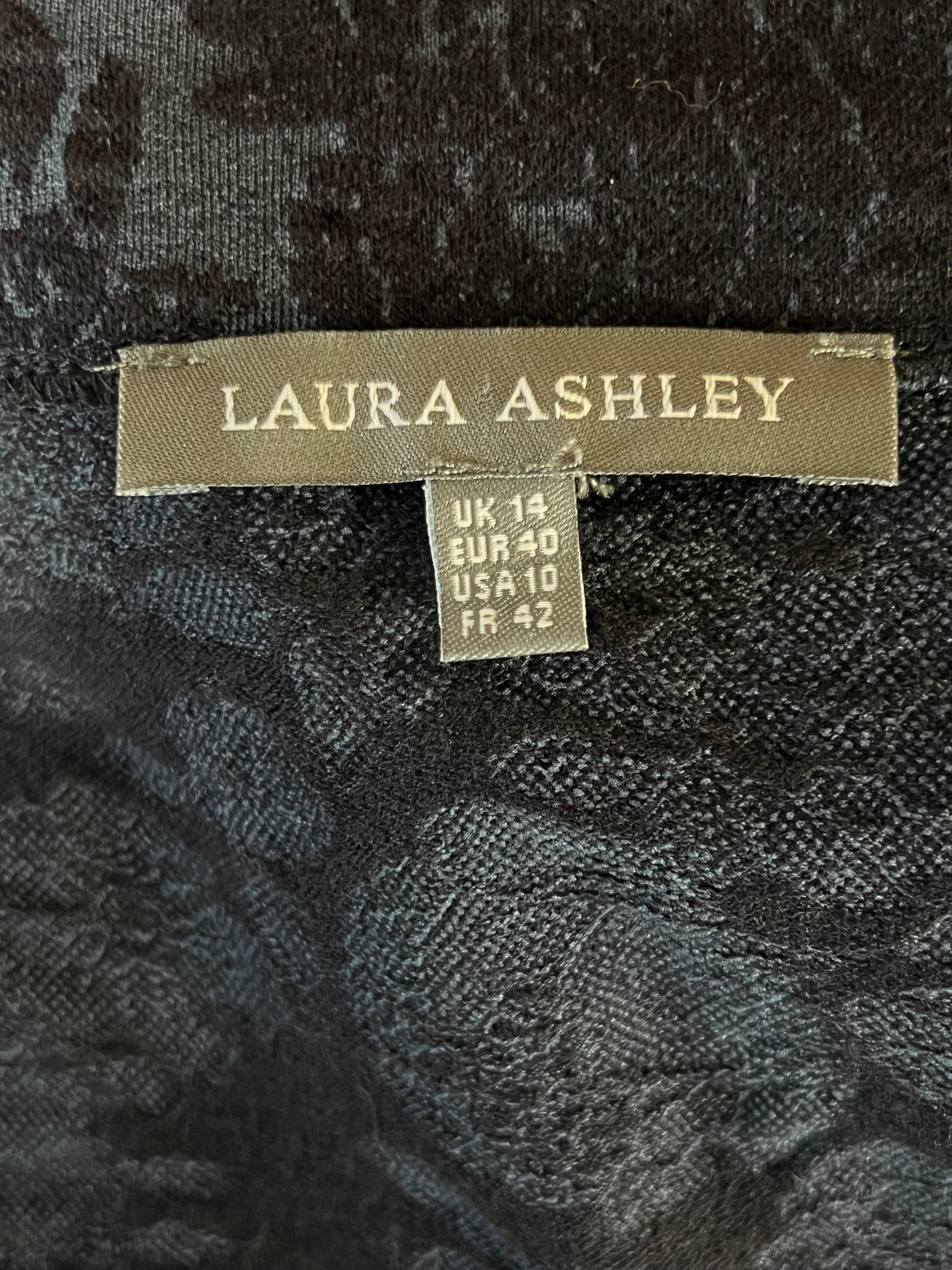 Laura Ashley | Size 14 | Black and Blue Floral Blazer
