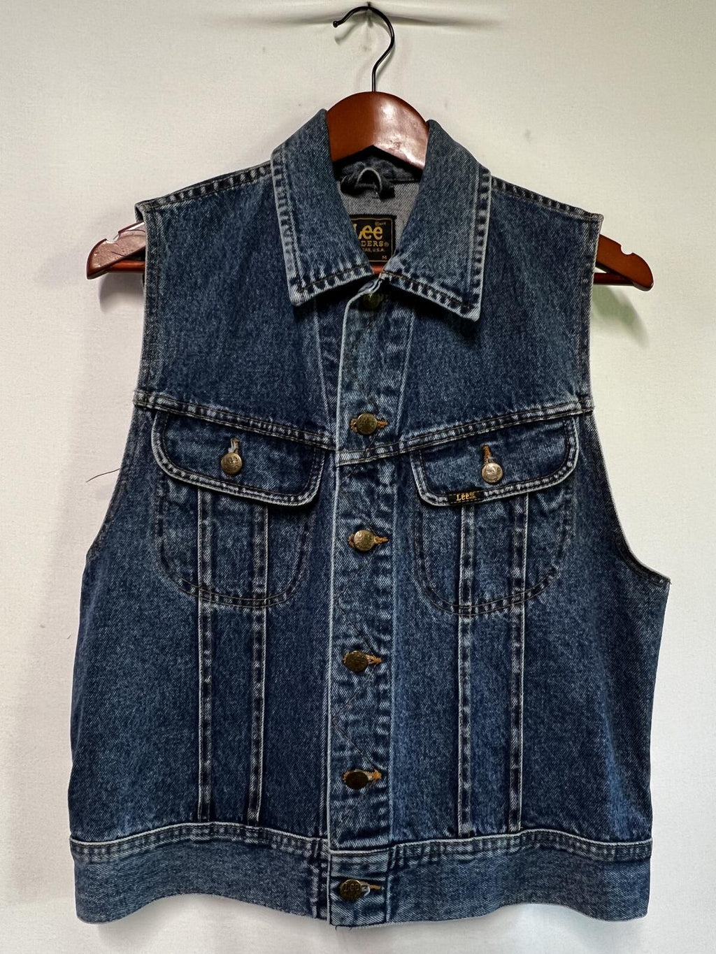 Vintage Lee Riders USA | M | 100% Cotton denim sleeveless jacket