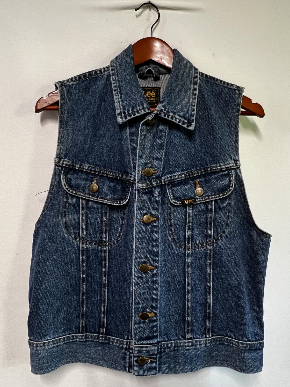 Vintage Lee Riders USA | M | 100% Cotton denim sleeveless jacket