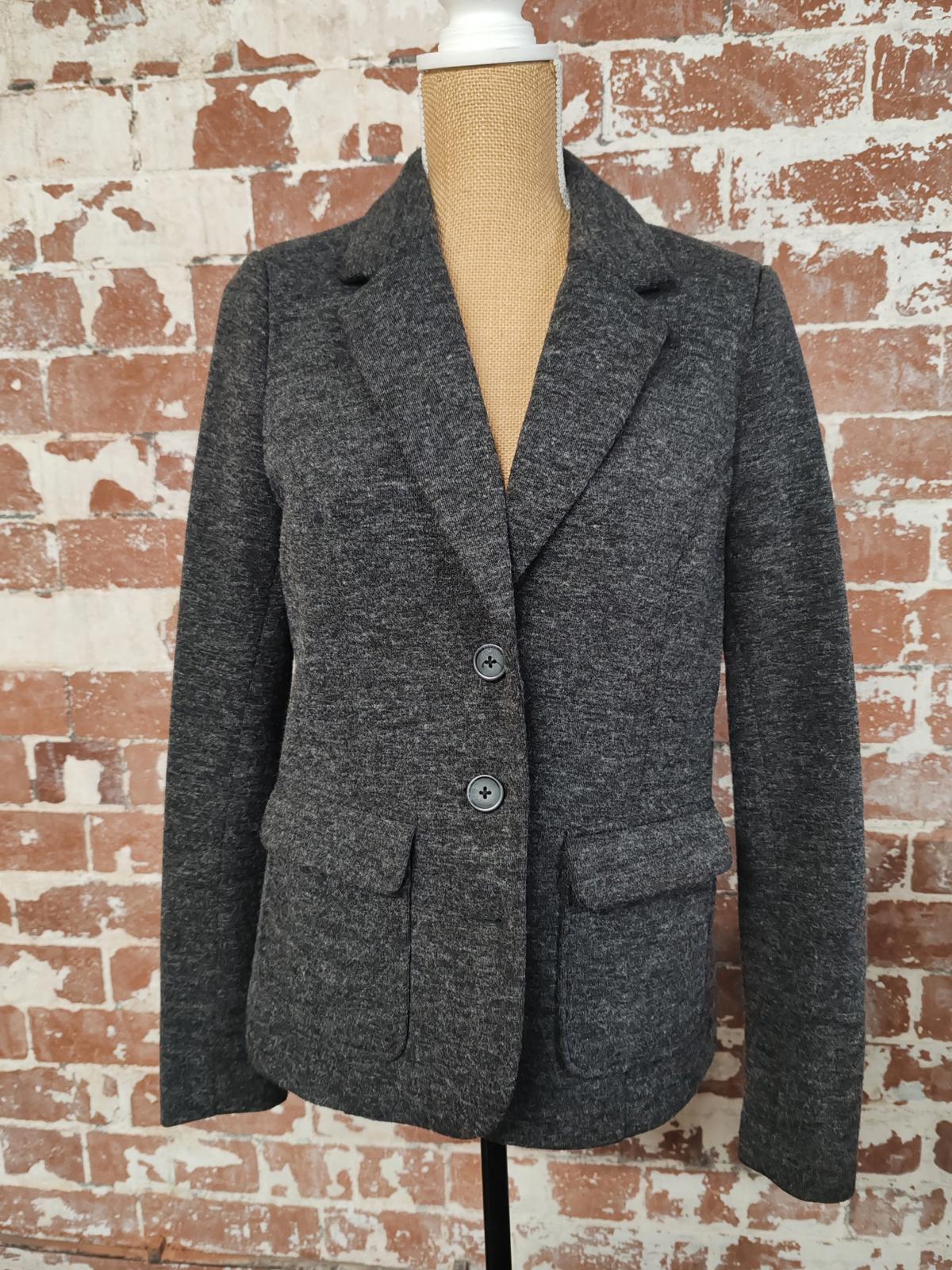 Cambridge | UK 14 | Dark Grey Blazer | Polyester/Viscose