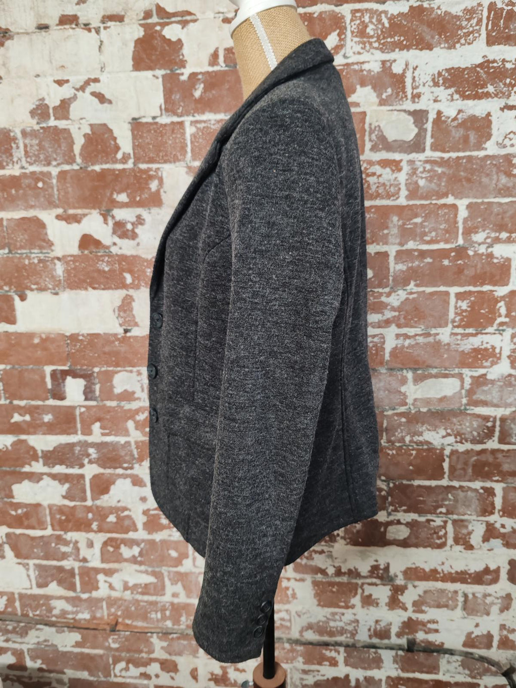 Cambridge | UK 14 | Dark Grey Blazer | Polyester/Viscose