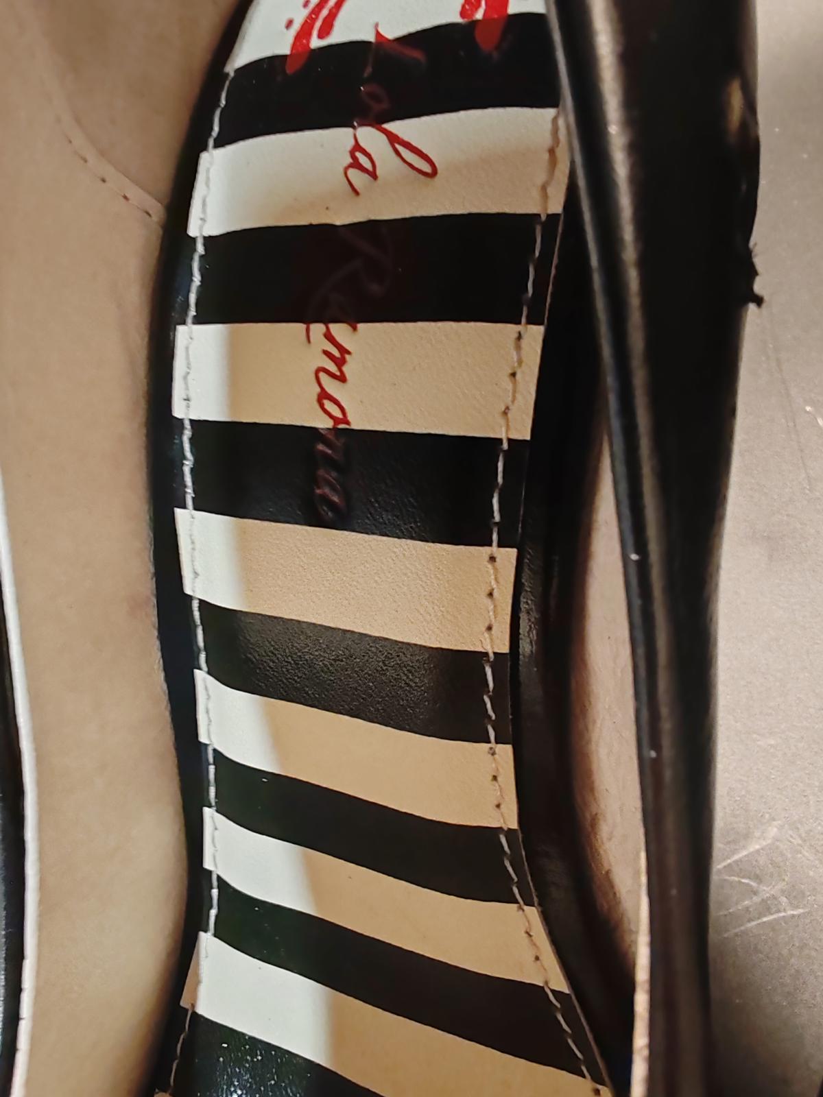 Lola Ramona Black and White Bow High Heel Shoes Size 5