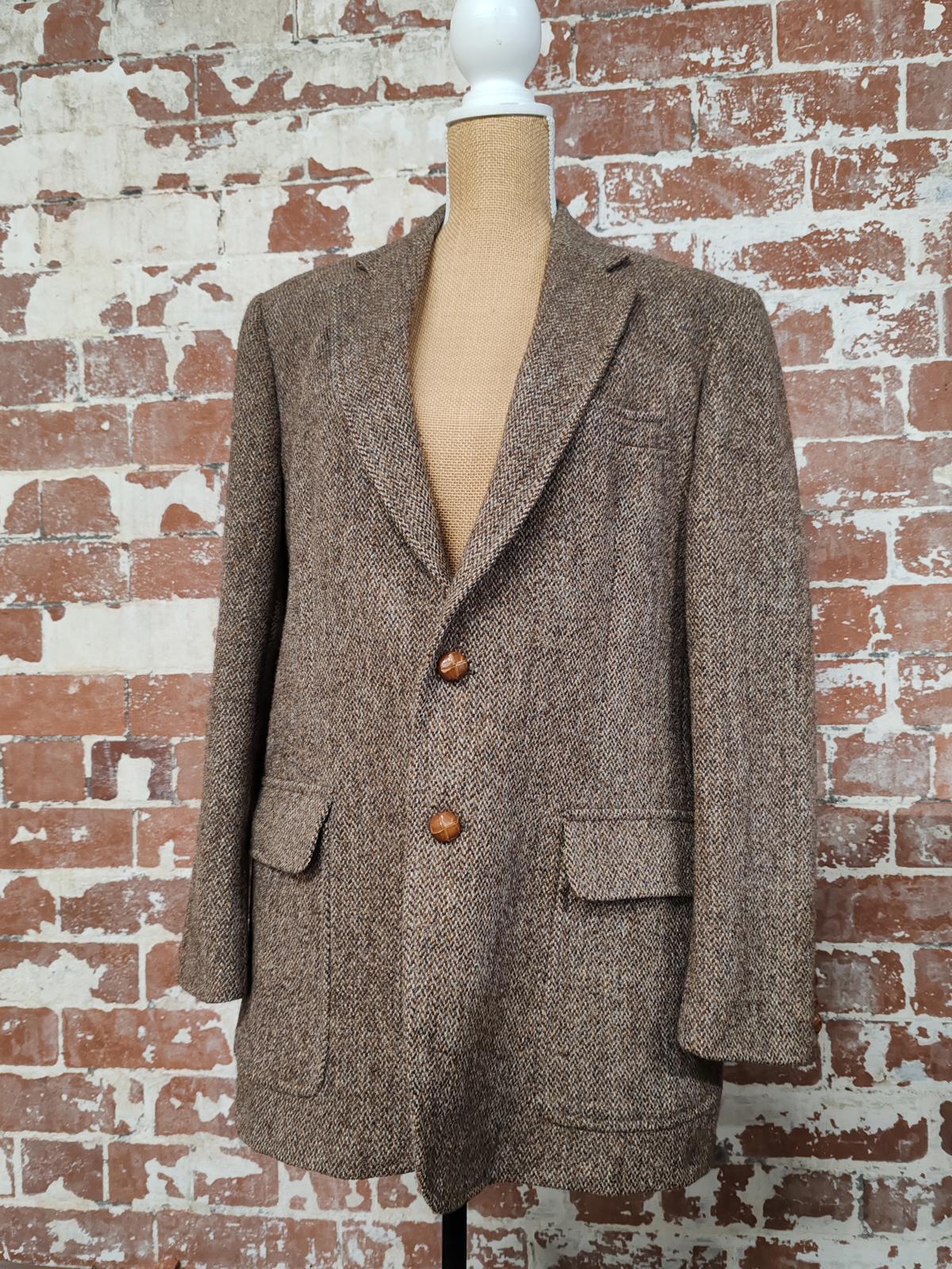 Harris Tweed | 44R | Brown Tweed Blazer | Wool