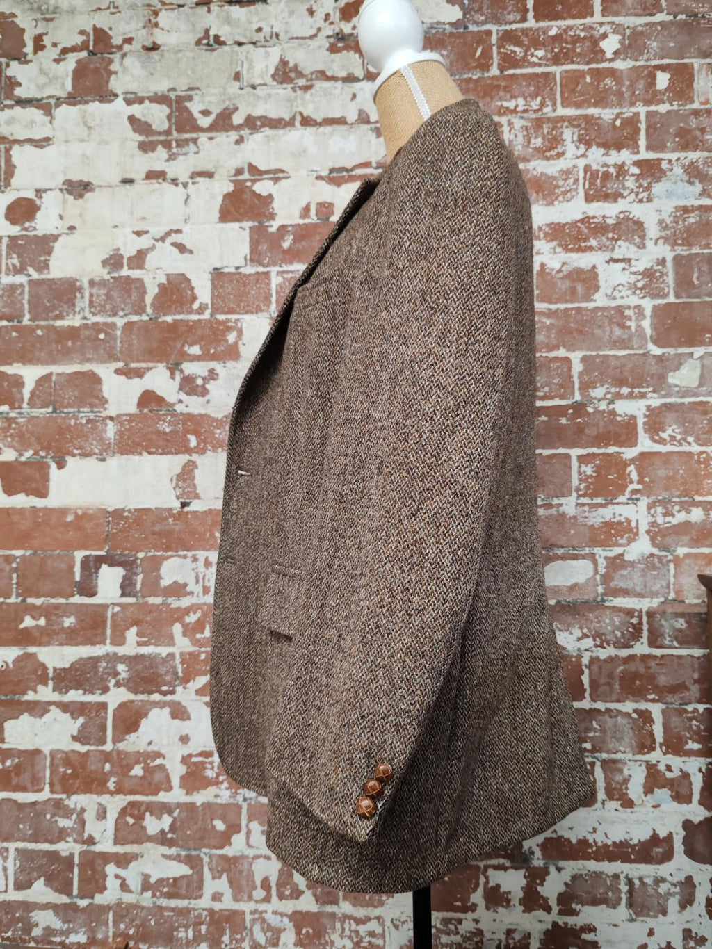 Harris Tweed | 44R | Brown Tweed Blazer | Wool